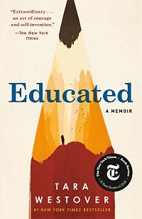 Book cover of 'Educated', ISBN 0399590528.