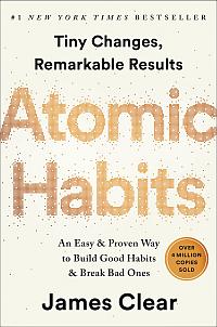 Book cover of 'Atomic Habits', ISBN 0735211299.