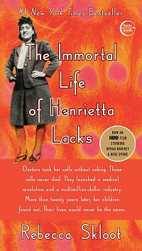 Book cover of 'The Immortal Life of Henrietta Lacks', ISBN 1400052181.
