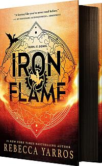 Book cover of 'Iron Flame', ISBN 1649374178.